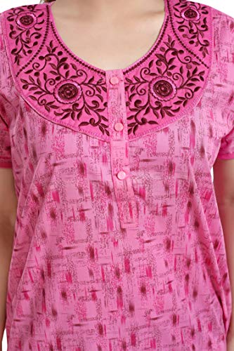 Image of TRUNDZ Women's Cotton Printed Maxi Nighty