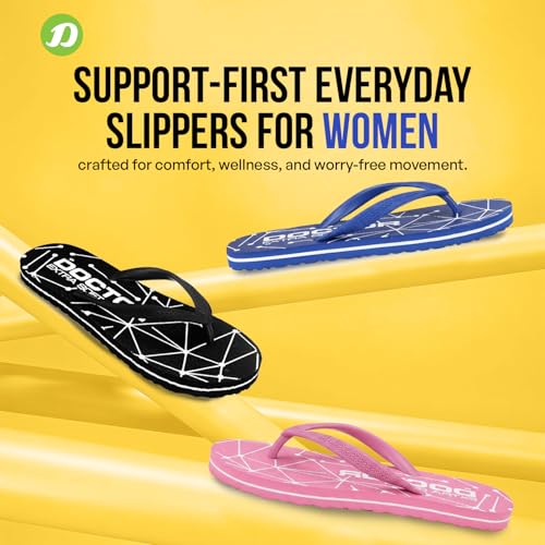 Image of DOCTOR EXTRA SOFT Women's Orthopedic and Diabetic Comfort Ortho Care, Bathroom Rubber Flip-Flops and House Slipper [OR-D-02]