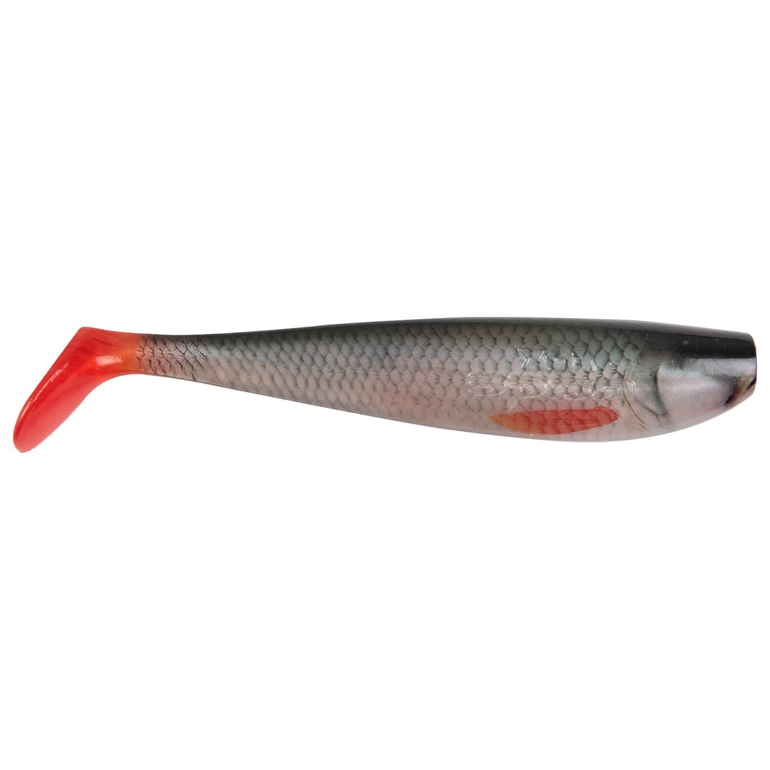 Fox Rage Ultra UV Zander Pro Shad 7.5cm - Ultra Realistic Roach x5 Pack | Fishing Lure for Zander, Pike and Perch | Rolling Paddle Tail Action | Code NZS167