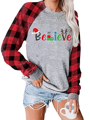 Merry Christmas Shirt for Women Funny Craphic Tees Tops Casual Short Sleeve Fall T Shirt