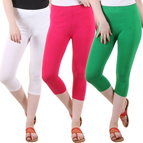 Image of DIAZ Capri for Women Combo Pack of 3