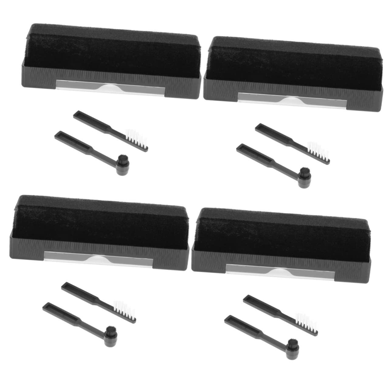 Housoutil Kit De Nettoyage pour Vinyles 4 Brosses De Nettoyage pour Tourne- - Brosse À Poussière en Fibre Statique pour Un Nettoyage Et Une en Toute Sécurité des Vinyles