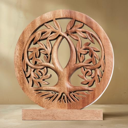 Decozen Wood Tree of Life Sculpture, Gift for Mom Home