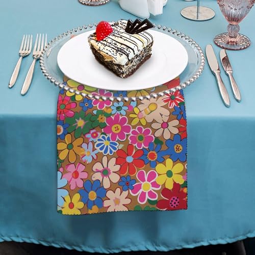 Servilletas de Tela estilo Floral 47.5x47.5 cm Pack 4 miniatura 4