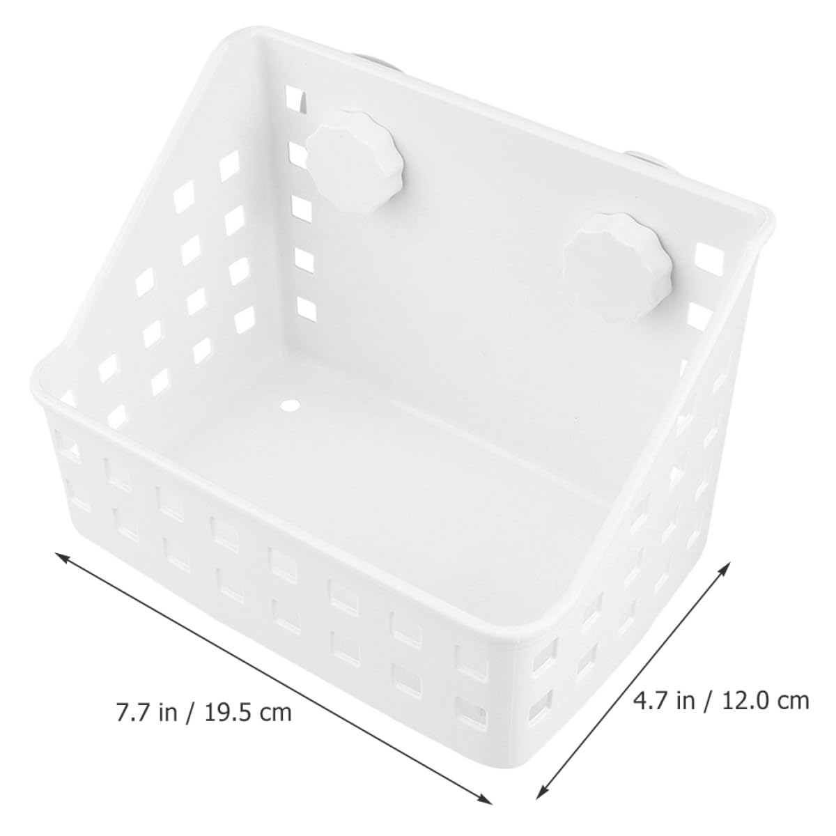 Râtelier à Foin Fixe pour Cage, Lot de 2, Plastique Blanc
