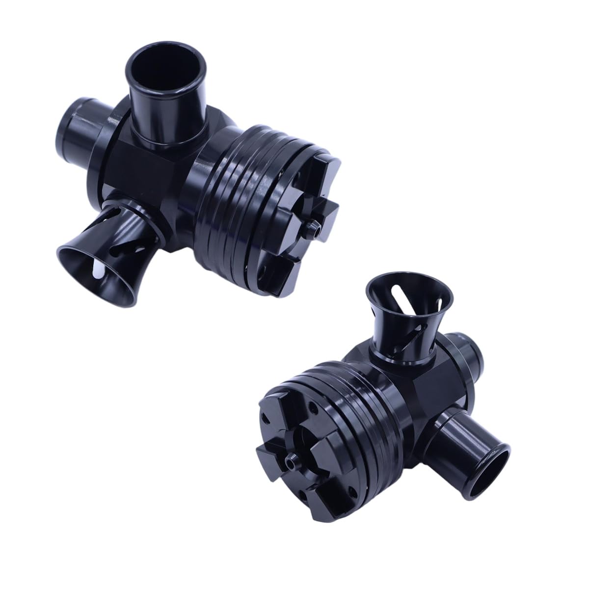 Valvola di deviazione turbo blow-off in alluminio nero, valvola di spinta dell'aria per motori 1.8T e 2.7T, sostituzione dello sfiato atmosferico del turbocompressore dell'auto.