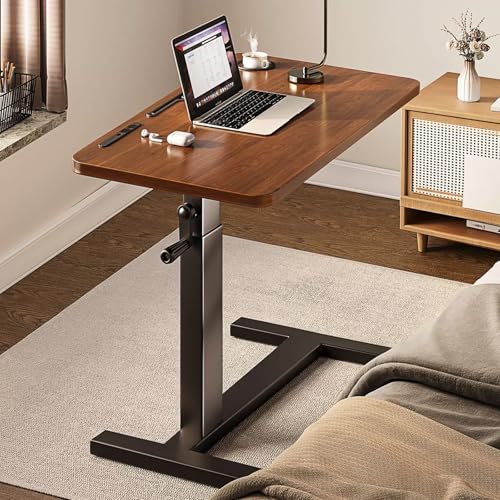 Table mobile réglable bureau portable stable avec roulettes pour lit - 2