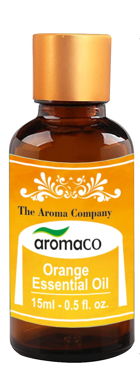 The Aroma Company Orange Essential Oil, 100% Natural, Pure & Undiluted, Best For Hair, Skin, Diffuser & Refreshing Aroma 15ML(Pack of 1)