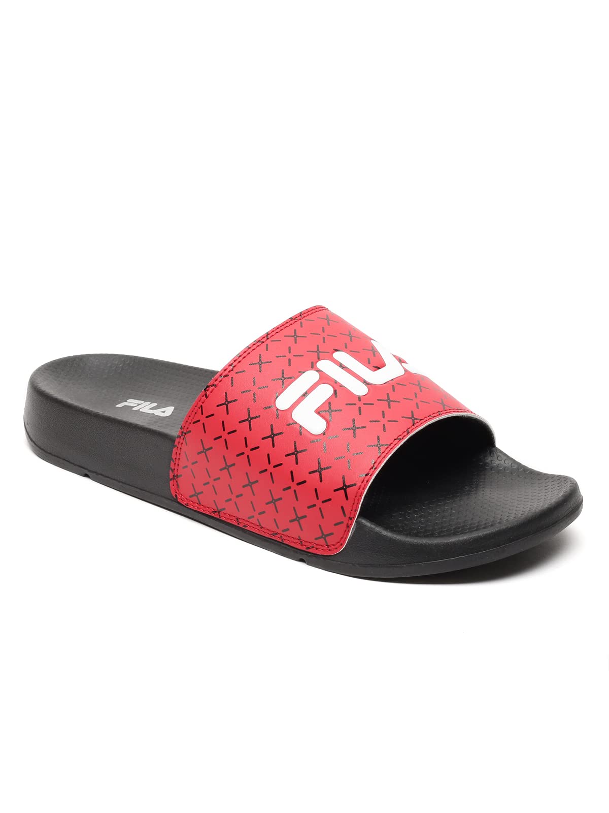 FILA Mens Karel Plus Blk/Chn Rd/Wht Casual Slippers, Multi - 6 UK (B0BSTVNV7F) Amazon Price History, Amazon Price Tracker