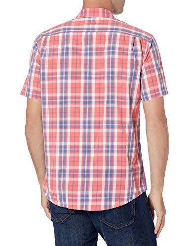 Image of Amazon Essentials Men's Regular-Fit Short-Sleeve Poplin Shirt, Collared, Washed