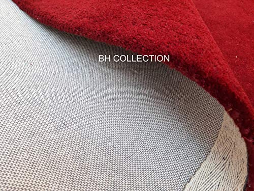 Image of Classical Look Plain Handmade Carpet with Super Soft & Pure Woolen Carpet for Your BEDROOMS & Living Room with 1 INCH Pile Height 16 X 24 FEET (480x720 cm)