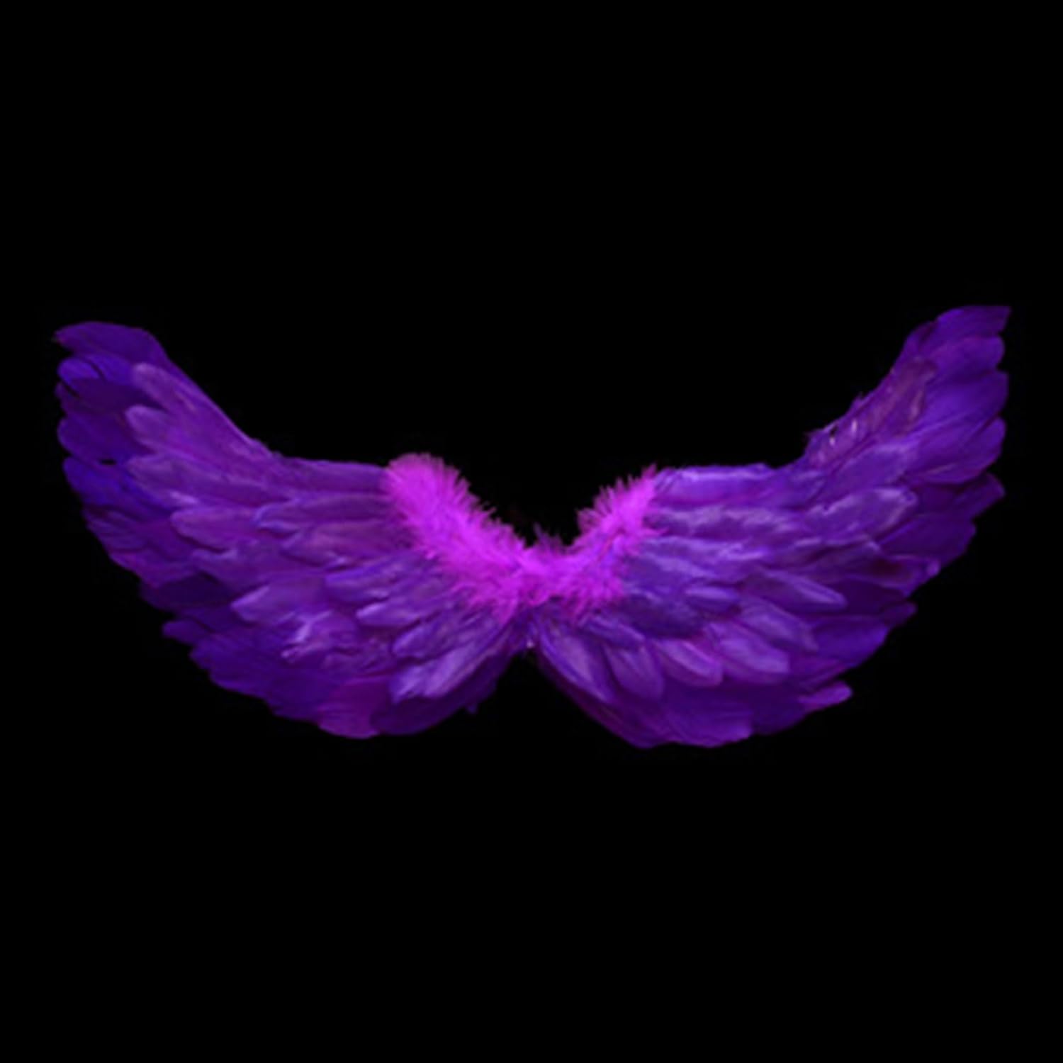 Creative Angel Feather Wings with Elastic Straps Bright Color Lightweight Costume Cosplay Wings Photography Props Halloween Supplies Yellow - Image 8