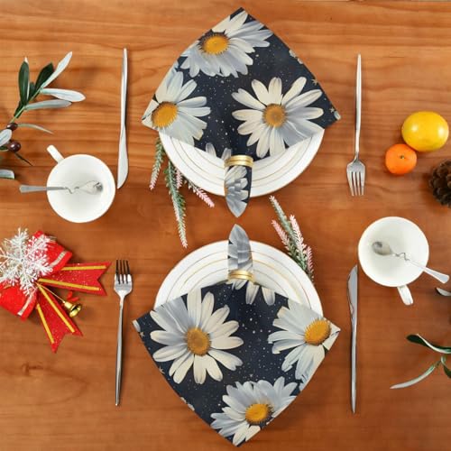 Servilletas de Tela con Patrón de Flores Multicolor x6 miniatura 5