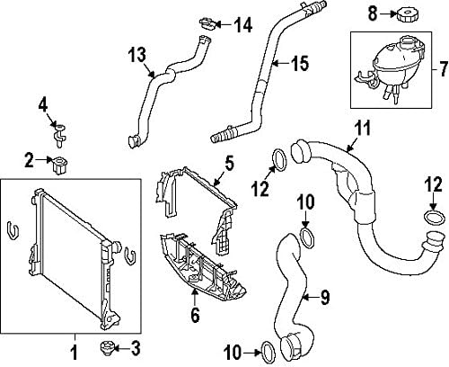 Mercedes-Benz 204 501 90 82, Radiator Coolant Hose
