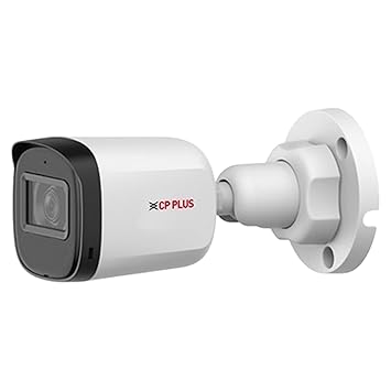 CP PLUS 2.4MP IR Wired Bullet Outdoor Camera CP-URC-TC24PL3 Compatible with DVR only | 3.6mm Lens | 30 Meter Black & White Night Vision | IP67 | Analog HD CCTV Camera, White - image, photos