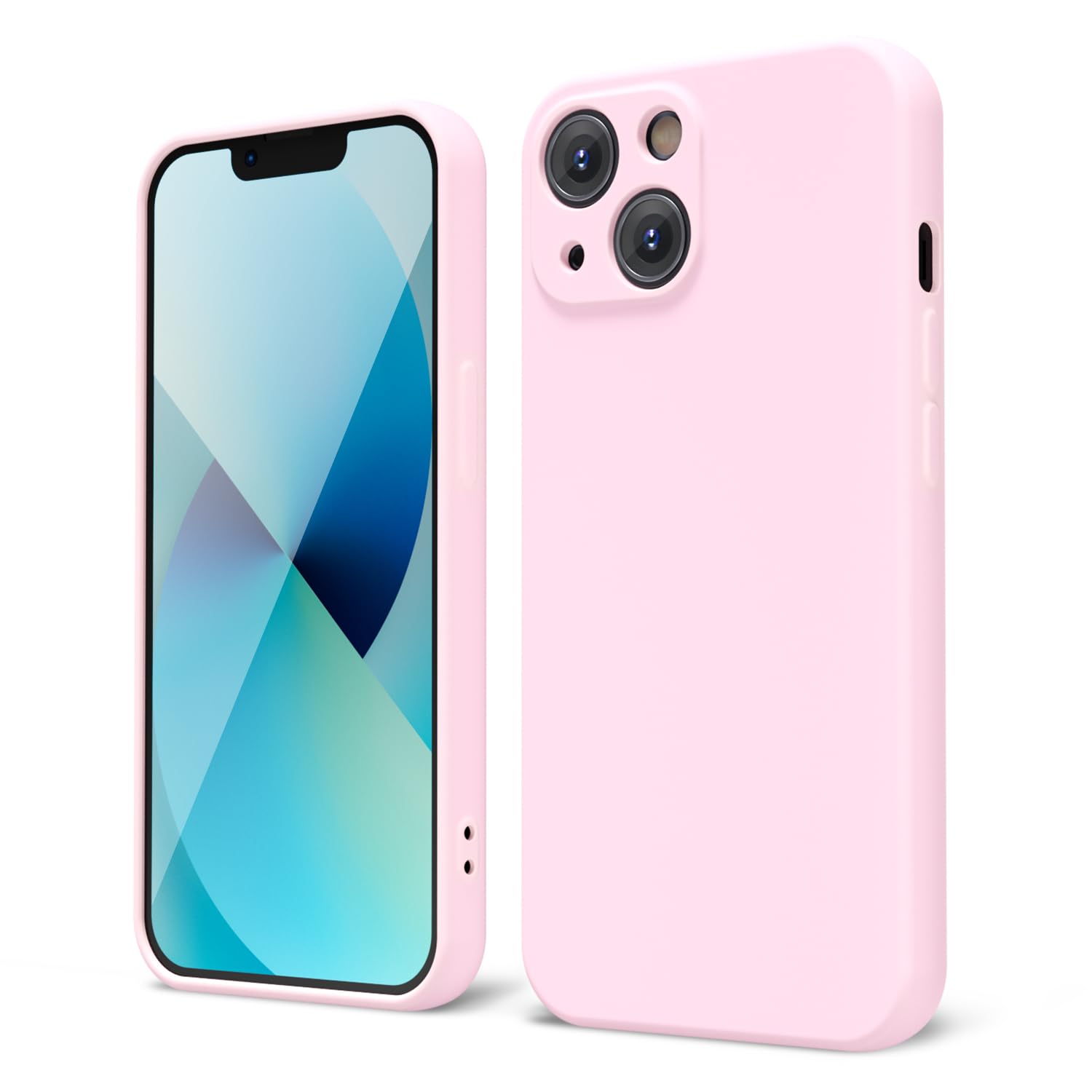 oakxco for iPhone 16 Pro Max Case Liquid Silicone, Soft Rubber Gel Elegant Aesthetic Basic Simple Cover, Cute Thin Slim TPU Matte Solid Color Plain Smooth Case for Women Girl, Light Pink — view 629
