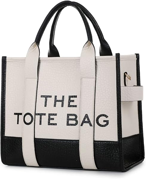 DKIIL NOIYBPU Large Capacity Leather Tote Bag