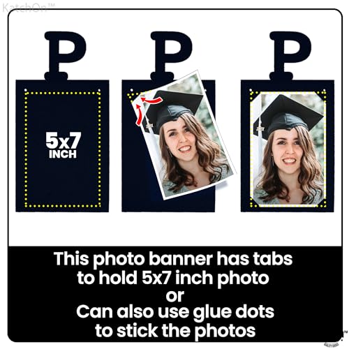 Image of KatchOn, Graduation Photo Banner 2026 - Large, 10 Feet 5x7 | Felt Proud of You Banner | Grad Banner 2026 Personalized | 2026 Graduation Decorations | Grad Picture Banner for 2026 Graduation Party Decor