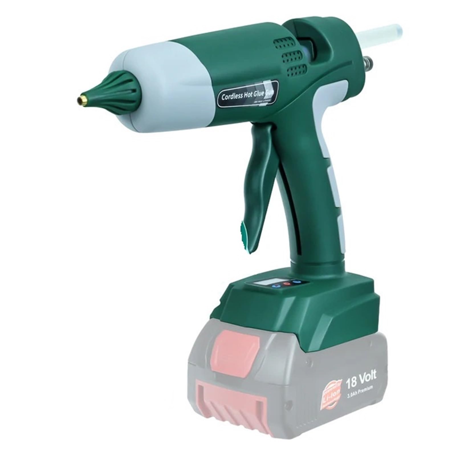 100W Cordless Hot Melt Glue Gun Fit Repair DIY Tool use 10pcs 11mm Sticks (No Battery)