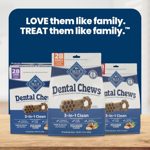 Blue Buffalo Chicken & Spearmint Small Dental Chews, 11.3 oz, 28 ct - image 9