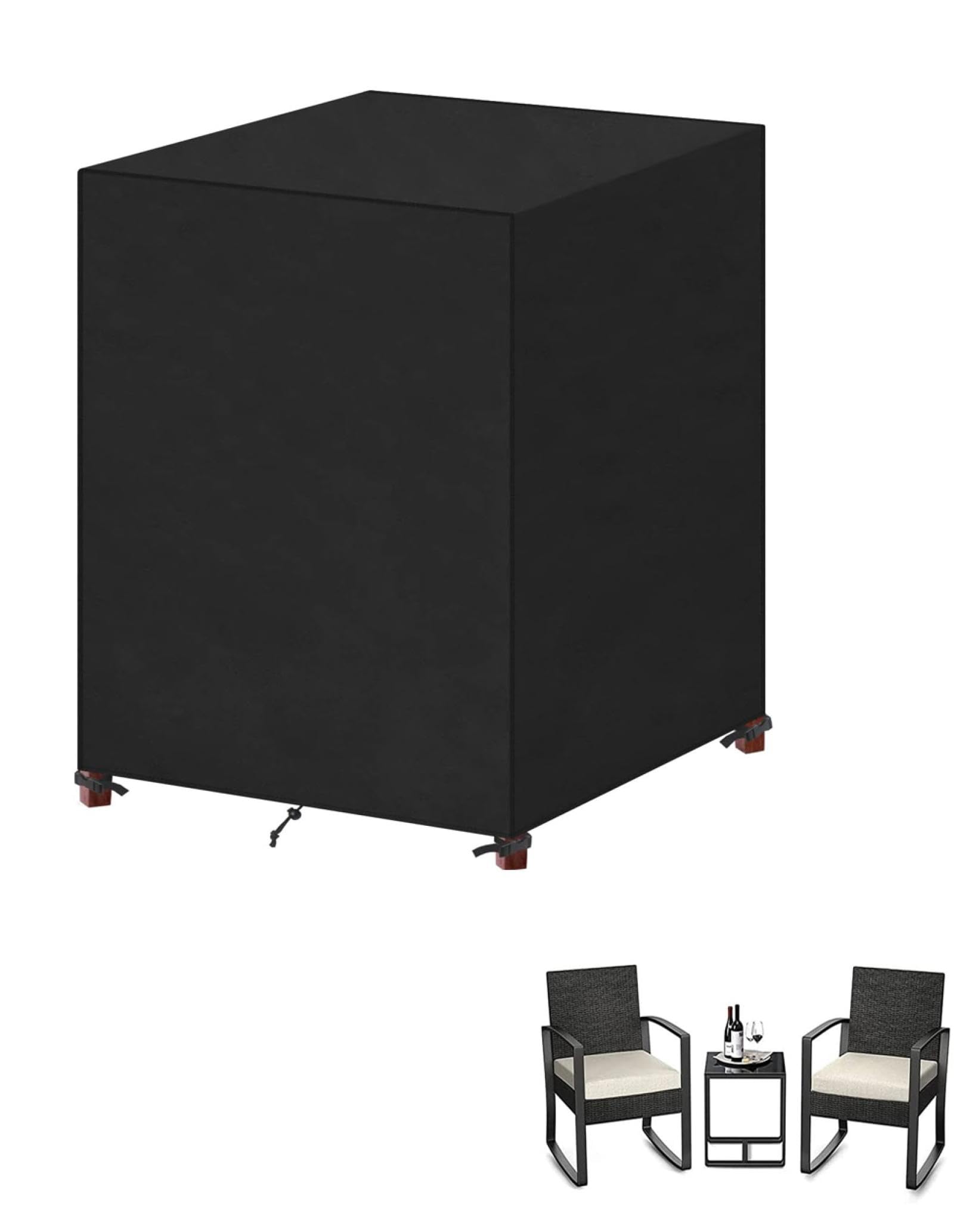 Copertura Mobili Giardino 190x100x80cm - Telo Impermeabile Oxford 600D Per Tavolo E Sedie - Foto 5