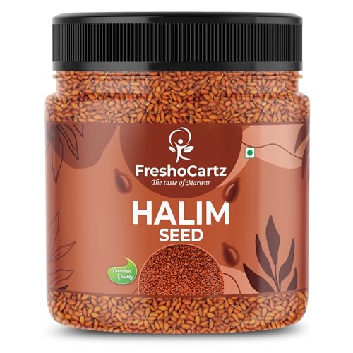 Image of FreshoCartz Garden Cress Halim Seeds | Asaliya Seeds | Halim For Eating | Non GMO High in Fibre & Omega 3 Seeds | Immunity Booster Aliv - Jar Pack (Asaliya, 400g (Pack of 3))