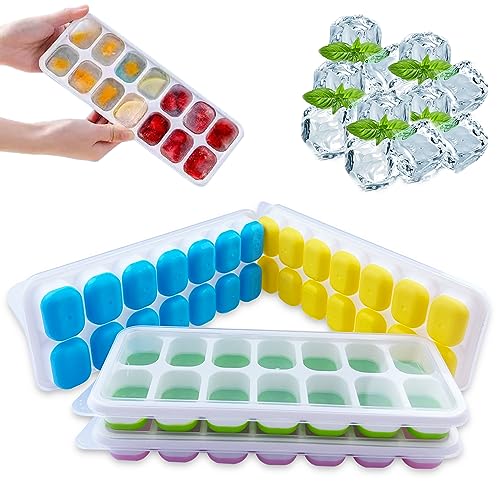 Nutabevr Stampo Cubetti Ghiaccio 4 Pezzi in Silicone