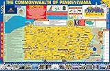 Gallopade Publishing Group 22 x 34 Inches The Pennsylvania Experience Poster/Map (9780793395927)