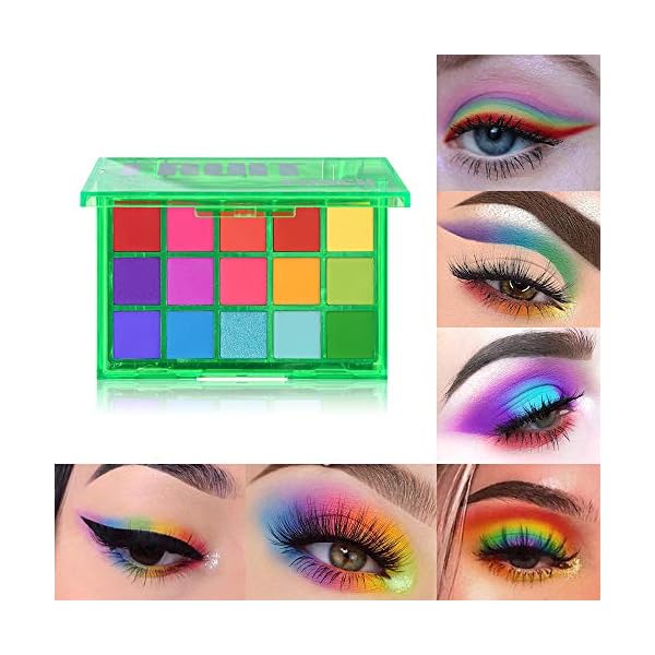 UCANBE-Bright-Colorful-Neon-Rainbow-Makeup-Eyeshadow-Palette-15-Shades-Green-Purple-Yellow-Make-Up-Pallets-Kit-Vibrant-Shimmer-Matte-Pigmented-Blendable-Fruit-Punch UCANBE Bright Colorful Neon Rainbow Makeup Eyeshadow Palette 15 Shades Green Purple Yellow Make Up Pallets Kit Vibrant Shimmer Matte Pigmented Blendable - Fruit Punch