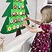 OurWarm Christmas Advent Calendar for Kids, 2022 24 Days Felt Christmas Tree Countdown Calendar Flip Pattern and Number for Home Holiday Christmas Decorations