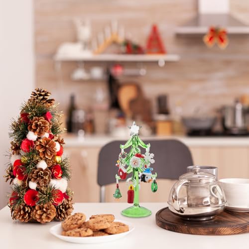 Sapin de Noël cristal miniature pour centre de table féerique