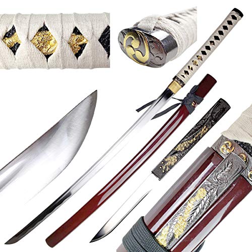 Musha Hand Forged Zetsurin 1045 Carbon Steel Katana, Samurai Sword. for Collection, Gift