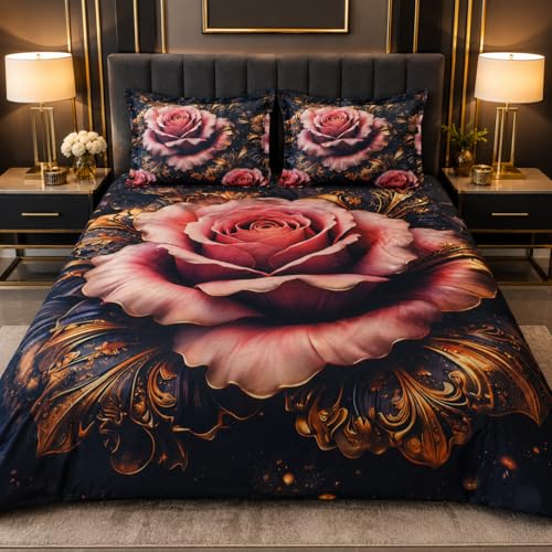 Image of 7D Digital Printed Double Bedsheet Set with Bedsheet Tucker (Free)