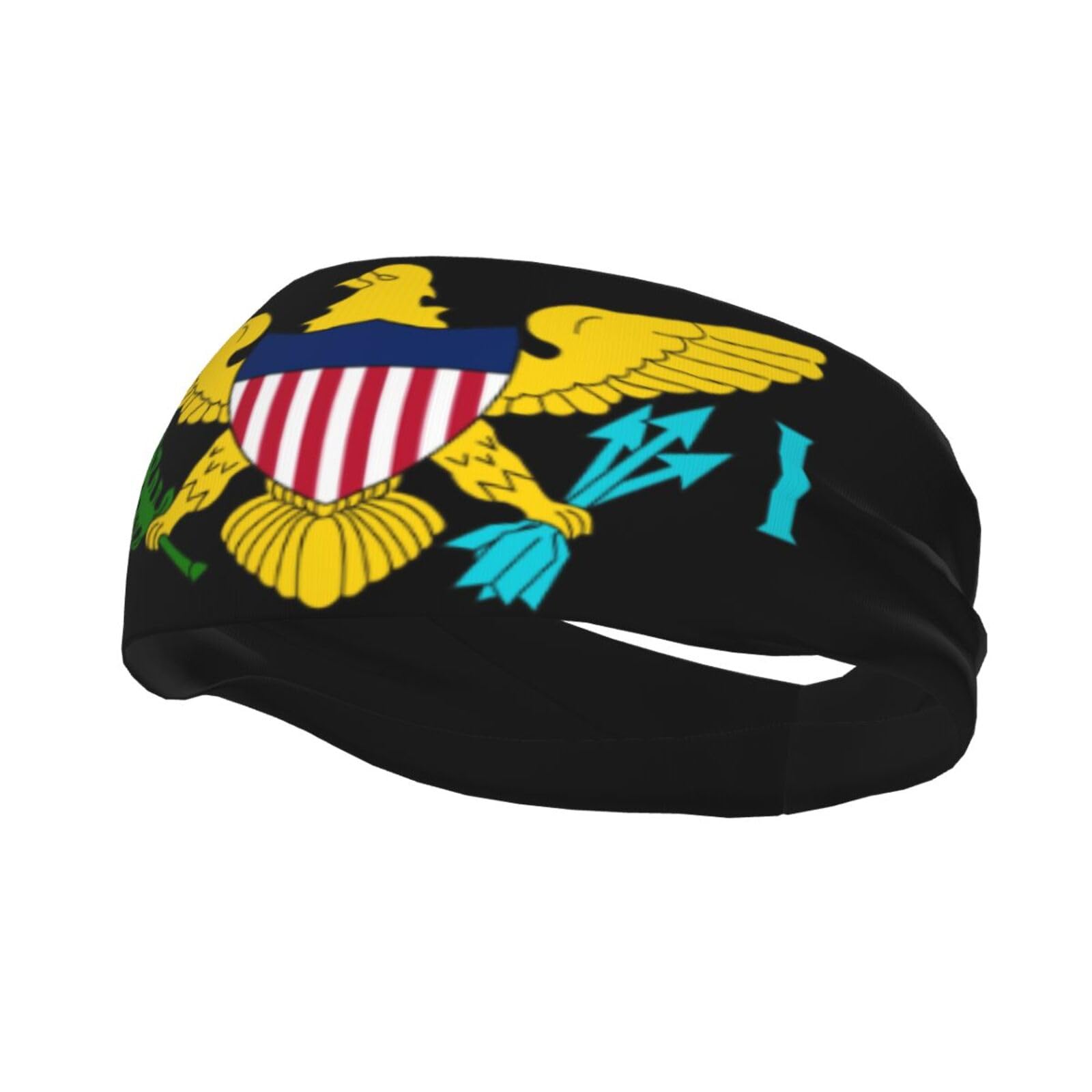 Cute Flag Headbands Women Men Flag Sweatband Sports Headband for Running, Cycling, Yoga Gym, Working Out