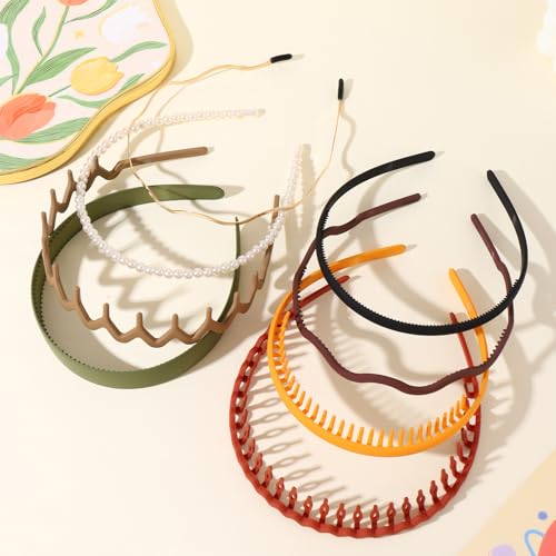 Lifedawn LIFE-YAN03-4 8Pcs Head Bands For Women'S Hair Plastic Headbands thumb #5