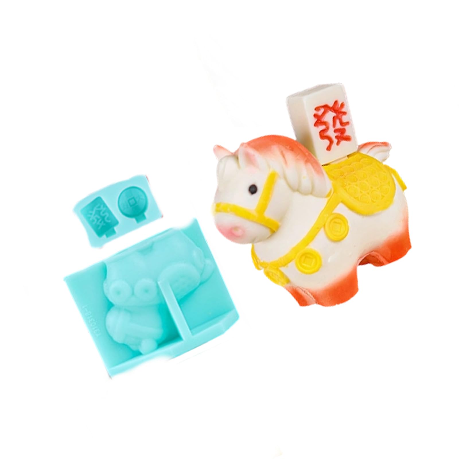 Nucelit Horse Statue Silicone Food Safe Temperature for Chocolate Baking Resin Horse Elastomer Cast