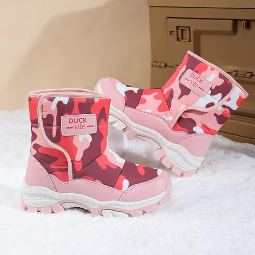IWIHMIV Girl Winter Boots Snow Boots Boys Winter Boots Toddler Snow Boot Boys Girls Warm Snow Boots Winter Shoes for Little4