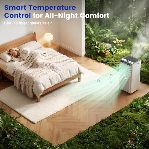 Image of 10000 BTU Portable Air Conditioners, Portable AC up to 450 Sq.Ft,4 in 1 Portable AC Unit with Cool,Dehumidifier,Fan Modes&Sleep,Remote Control&24H Timer,AC Unit for Bedrooms