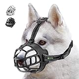 Lepark Dog Muzzle, Soft Silicone Basket...