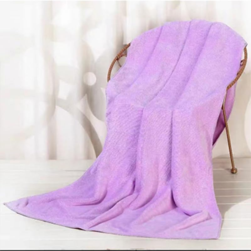 Genérico Toallas Baño Grandes,Bath Towels Toalla de baño Grande y Gruesa Microfibra Coral Secado rápido, Absorbente, Suave(Blue,180x200cm)