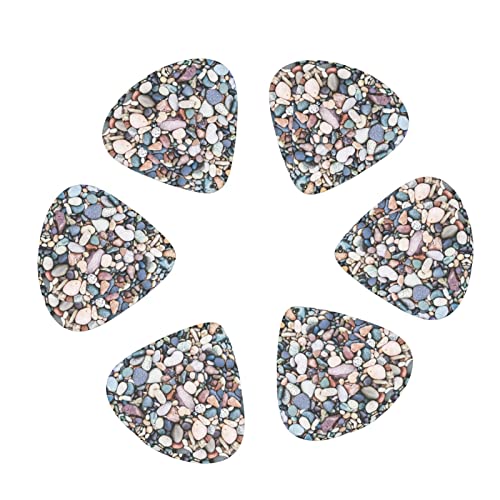Ensemble de 12 médiators de guitare de galets colorés de plage pour guitare acoustique, guitare électrique, contrebasse… - Les Beatles, Paul McCartney, John Lennon, RIngo Starr, George Harrison Ensemble de 12 médiators de guitare de galets colorés de plage pour guitare acoustique, guitare électrique, contrebasse… – Image 3