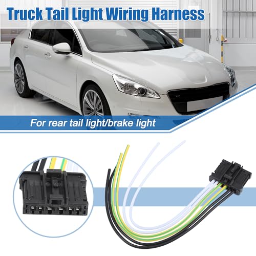 QUARKZMAN Gelb-weißes Kabelbaum für das Rücklicht Nr. 1606248780 für Peugeot