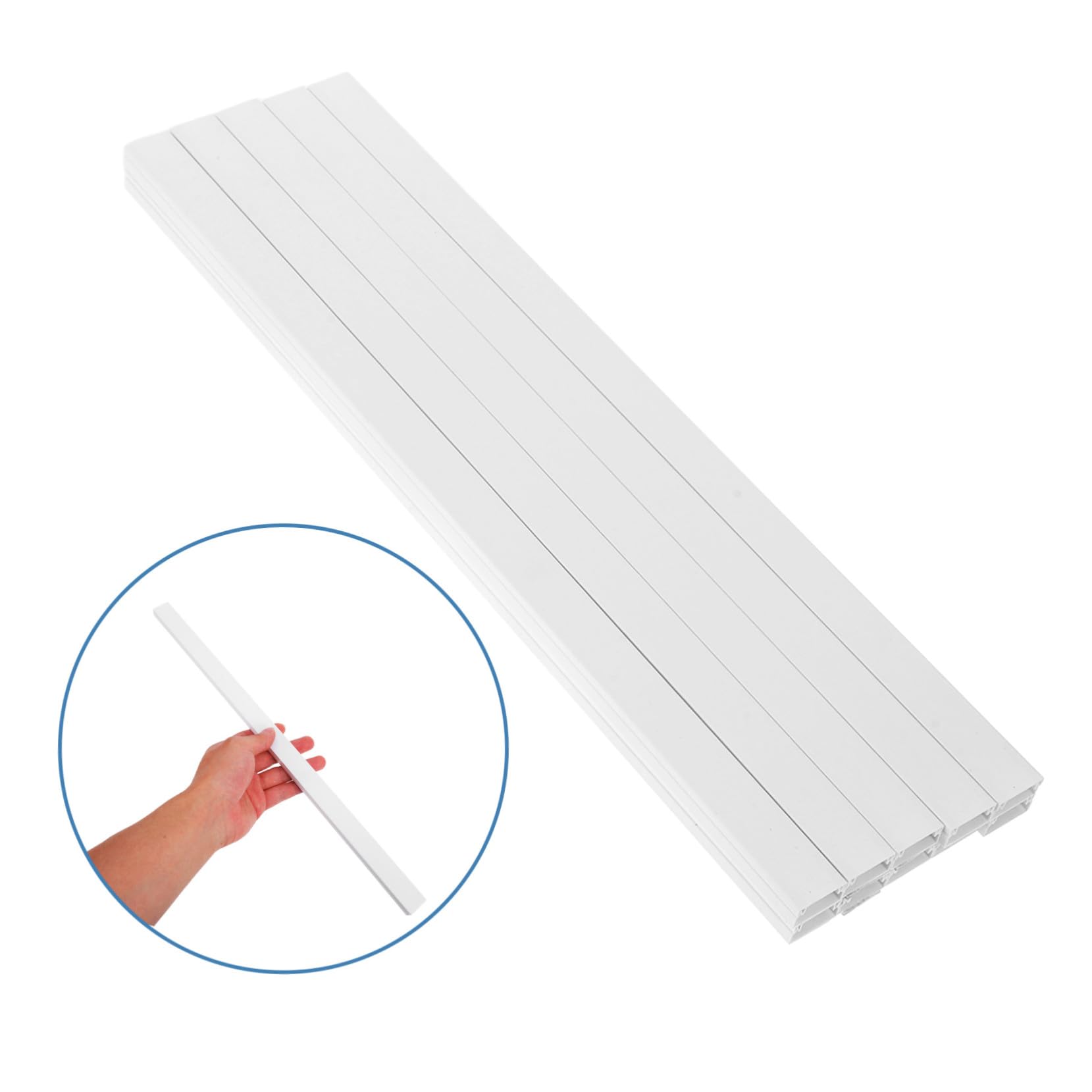 NUOBESTY PVC Kabelowy Organizer Sztuk Rurka Ochronna Przewodów Osłona Kabli Do Telewizora Ścianę z Samoprzylepną Taśmą i Akcesoriami