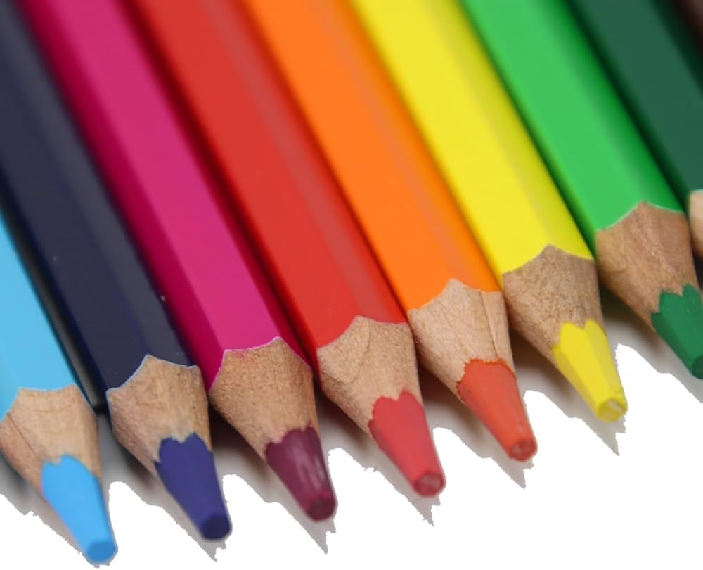 Generico Set 3 pacchi Pastelli Tinta Unita da 24, Multicolore -Mina 4.2 mm
