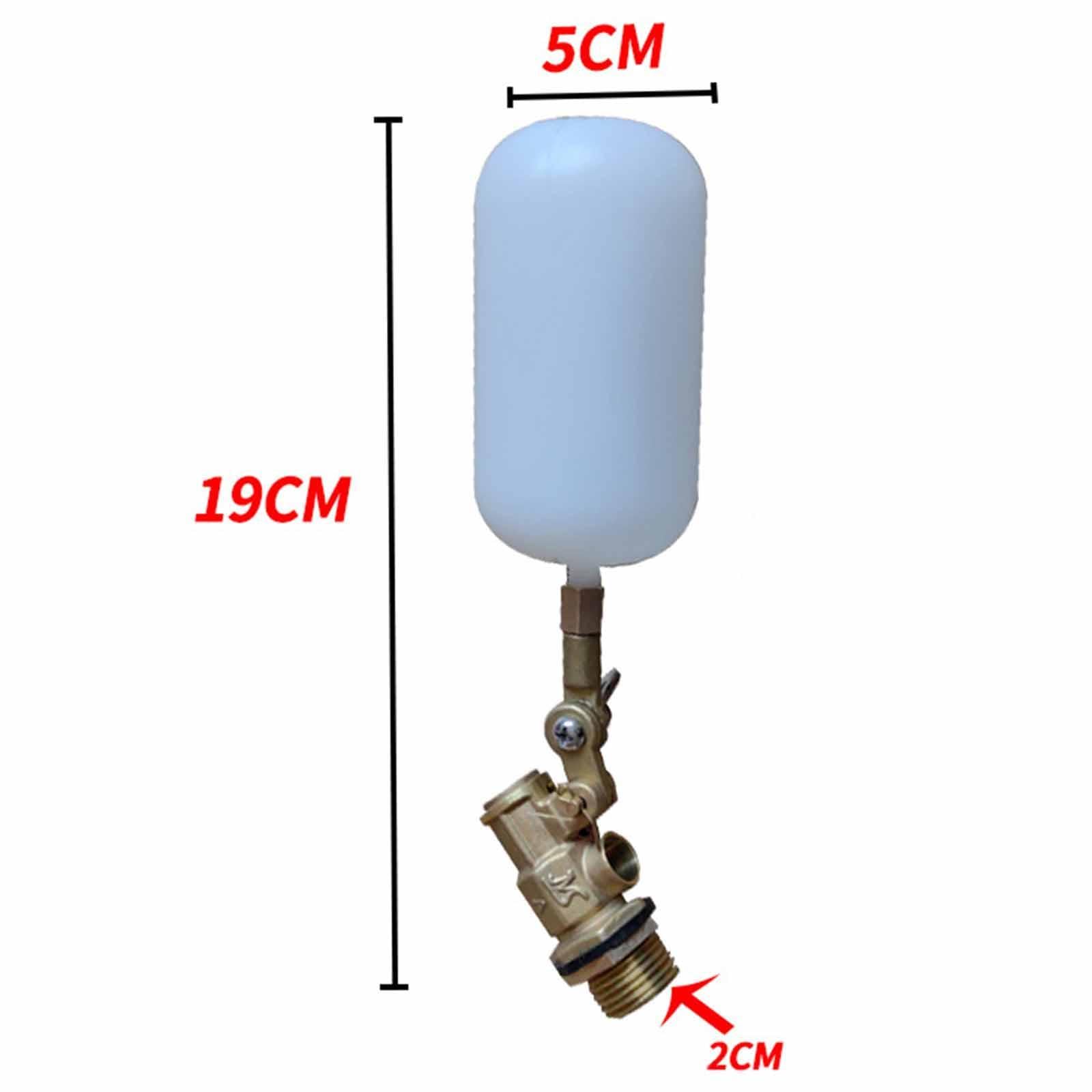 perfk Robinet à flotteur de 1/2 pouce pour réservoir d'eau, remplissage automatique et arrêt avec bras réglable pour aquariums et piscines