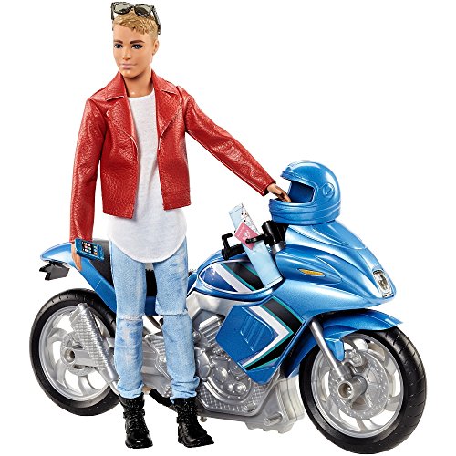 Barbie Pink Passport Ken Doll with Motorcycle