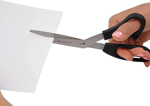 Miniatura 4 de Westcott Tijeras multiusos, 8 pulgadas dobladas, paquete de 3, negras (13402)