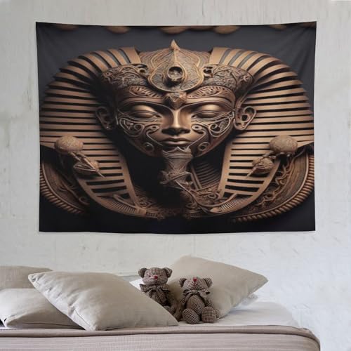 Tapisserie pharaon égyptien pour habiller un grand mur vide et sans vie