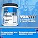 EVL BCAAs Amino Acids Powder - BCAA Powder Post Workout Recovery Drink and Stim Free Pre Workout Energy Drink Powder - 5g Branched Chain Amino Acids Supplement for Men - Blue Raz