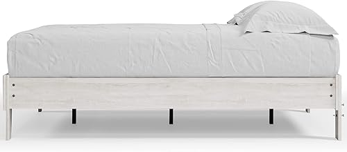 Miniatura 15 de Signature Design by Ashley - Base de cama con plataforma de granja casual Shawburn, tamaño matrimonial, cal desgastada Encalar,Gris (rustic